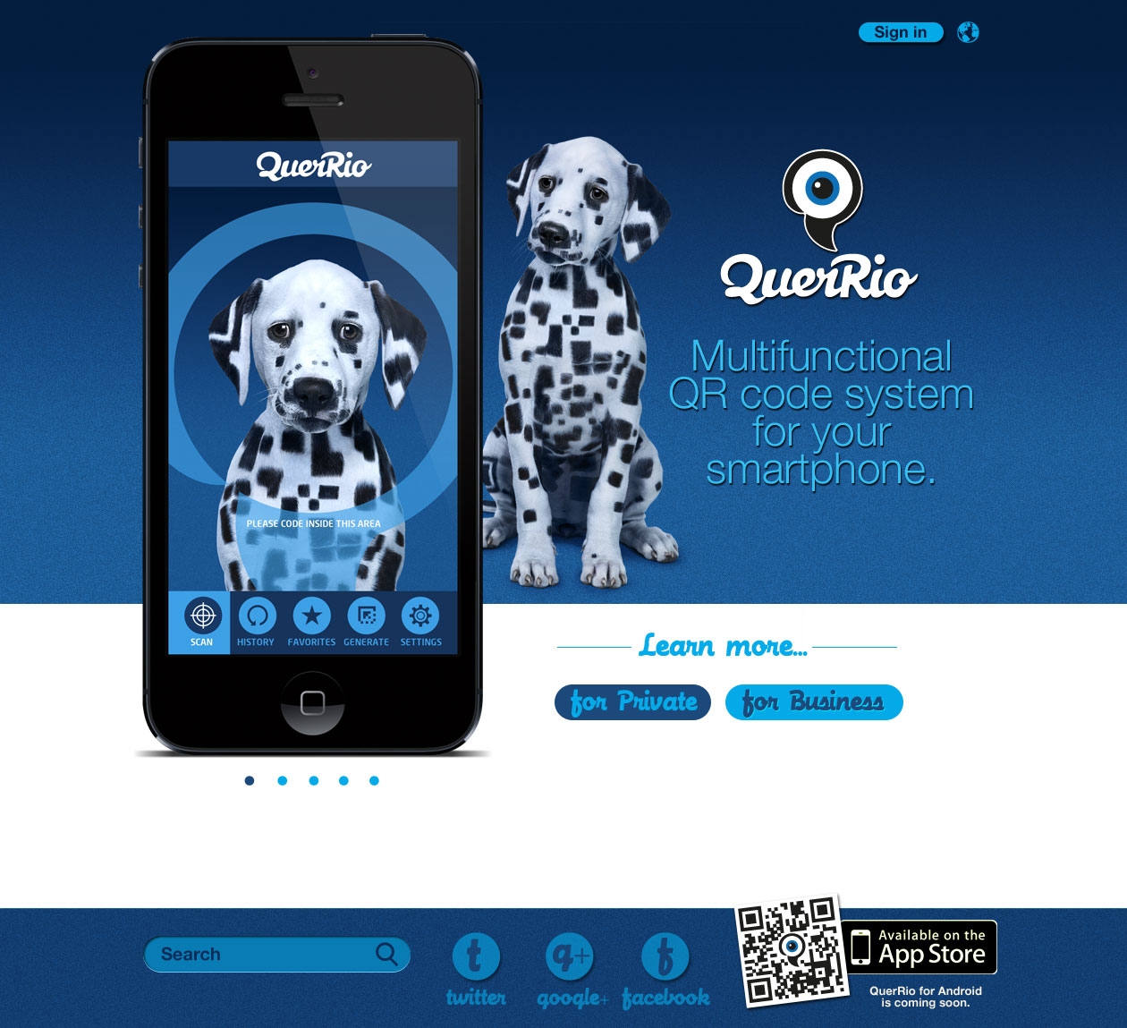Querrio Screendesign Website