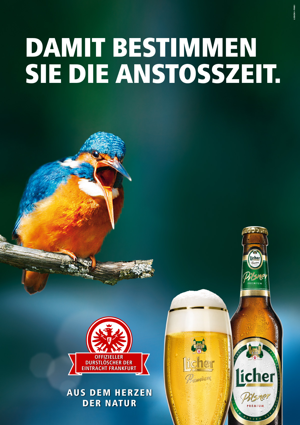 Licher Kampagne Anzeige Sponsoring Eintracht