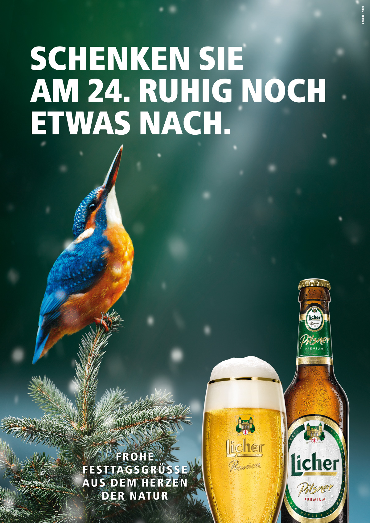 Licher Kampagne Anzeige Weihnachten